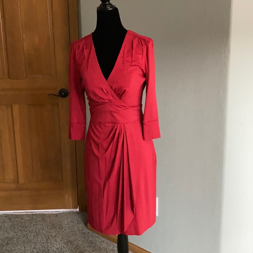 NWOT Trina Turk Knit Faux-Wrap Dress